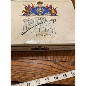 Collectible Silver Jubilee Royal Tin - In Fair condition